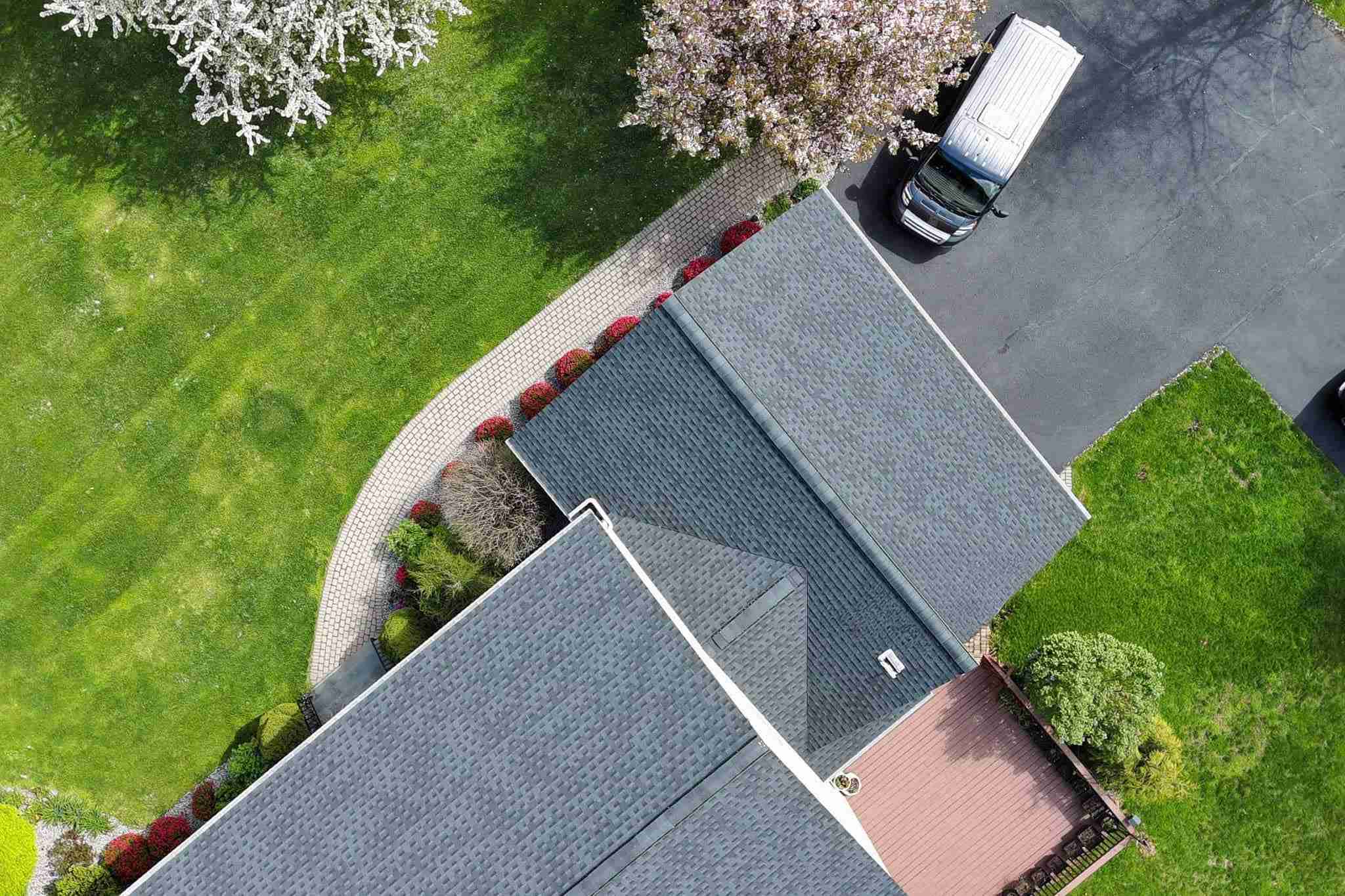 residential roof repair service for a home in Rhode Island
